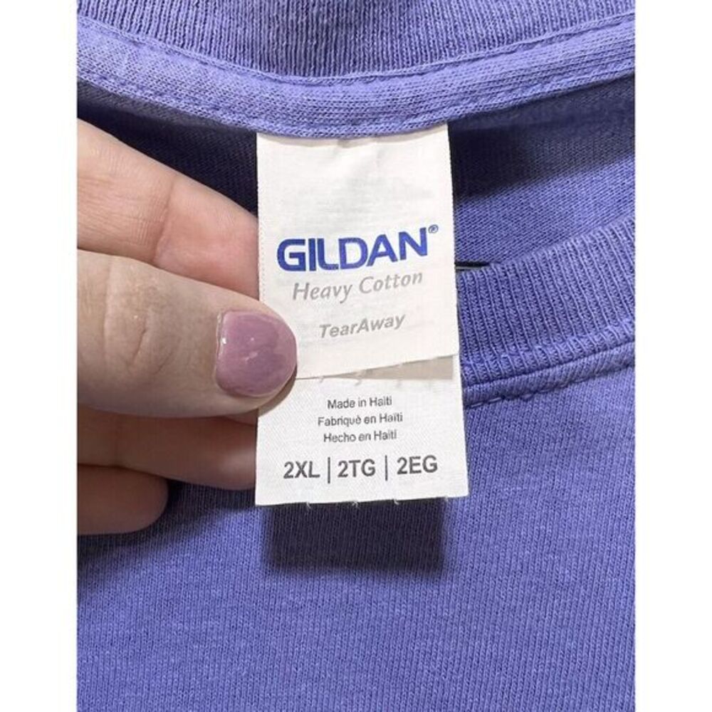 Just Peachy Georgia Women's Graphic T-Shirt Gildan Purple 2XL‎ READ DESCRIPTION - Picture 5 of 6